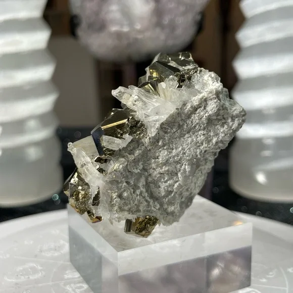 Rainbow Pyrite Cluster- RPC1